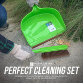 Large Outdoor Garden Dustpan and Brush Set